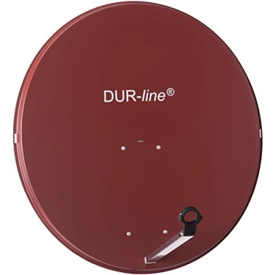 Afbeelding van DUR line MDA satellietschotel van aluminium met LNB houder, 90 cm, rood