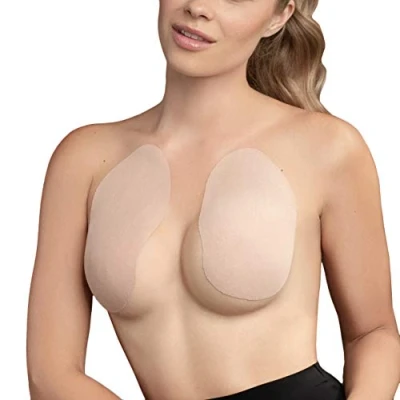 Afbeelding van Bye Bra Breast Lift Pads + Satin Nipple Covers D F Nude