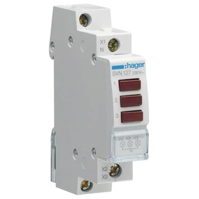 Afbeelding van Hager SVN127 Signaalgever Rood 230 V