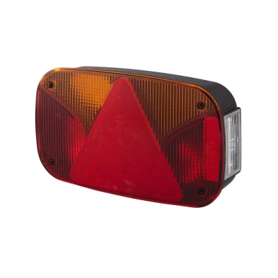 Afbeelding van HELLA 2VB 998 232 011 Achterlicht Links rood/geel zwart Met gloeilampen, voor aanhangwagen