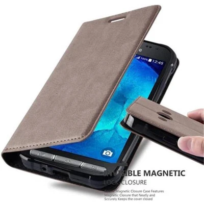 Afbeelding van Cadorabo Hoesje geschikt voor Samsung Galaxy XCover 3 in KOFFIE BRUIN Beschermhoes met magnetische sluiting, standfunctie en kaartvakje Book Case Cover Etui