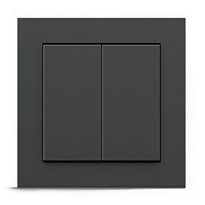 Afbeelding van Gira + Senic Friends of Hue Smart Switch Compatibel met Philips (Geen batterijen, niet opladen) Draadloze Homekit Lichtschakelaar en Dimmer Made in Germany Antraciet
