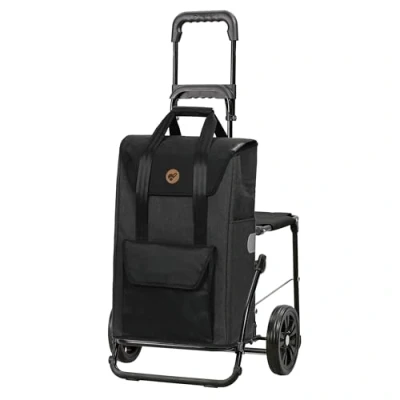 Afbeelding van Andersen Komfort Shopper Senta Stoel boodschappentrolley zwart