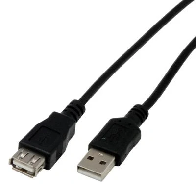 Image de Rallonge USB 2.0 type A mâle / femelle 5m Noir