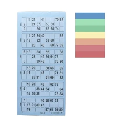 Afbeelding van Unbekannt Bingo ticketblok 600 systeem tickets 15 van 90