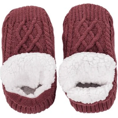 Afbeelding van Tiseco Huissokken COSY 2 paar gebreid sherpa 35/38, rood
