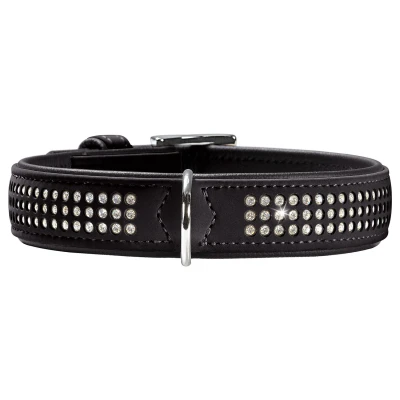 Afbeelding van Hunter Halsband Softie Stone Triluxe Zwart Hondenhalsband 55 cm