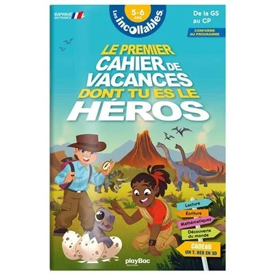 Image de Cahier de vacances dont tu es le héros 2025 Les incollables Grande Section au CP 5/6 ans