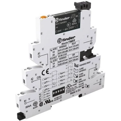 Afbeelding van Finder 39.81.0.012.0060 Koppelrelais 12 V/DC, V/AC 6 A 1x wisselcontact 1 stuk(s)