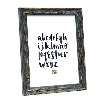 Afbeelding van Deknudt Frames fotolijst S46MF2 zwart verweerde look foto 13x18 cm