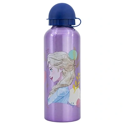 Afbeelding van Herbruikbare 530 ml aluminium waterfles van de ijskoningin