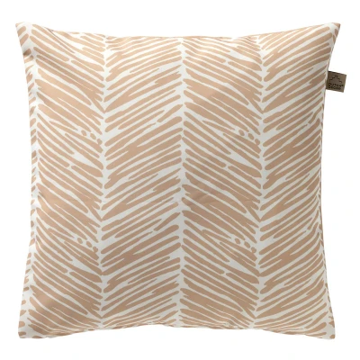 Afbeelding van Dutch Decor DEAN Outdoor Sierkussen 45x45 cm waterafstotend en uv bestendig gestreept Pumice Stone wit beige