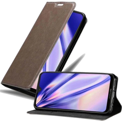 Afbeelding van Cadorabo Hoesje geschikt voor Motorola MOTO G7 / PLUS in KOFFIE BRUIN Beschermhoes met magnetische sluiting, standfunctie en kaartvakje Book Case Cover Etui