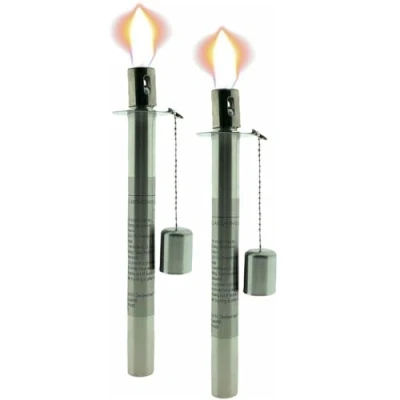 Afbeelding van Olielamp Olielampinzet Reservoir Met Lont Maak Je Eigen 21 x 1,8 cm 2 Stuks