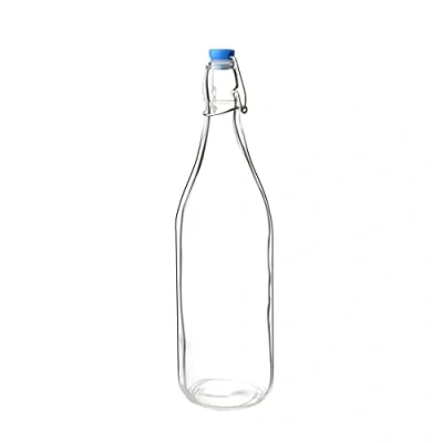 Afbeelding van Olympia glazen waterflessen 1L (6 stuks)