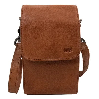 Afbeelding van Bear Design Robbie Shoulderbag cognac Leren tas