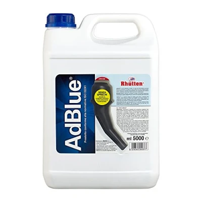 Afbeelding van Rhütten, AdBlue Dieselmotoren, Basf, synthese additief, Ureum Purissima, ISO 22241, behoudt SCR, blokkering onzuiverheid katalysator, Euro 6 motoren, schenkdop, 5 l