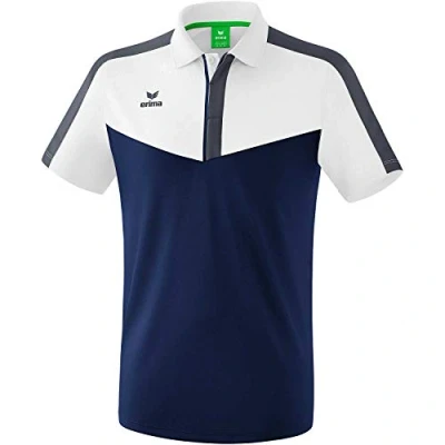 Afbeelding van Erima Squad polo wit/new navy/slate grey