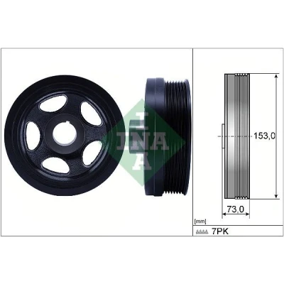 Afbeelding van Riemschijf, krukas Schaeffler INA 544 0183 10
