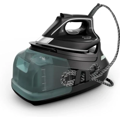 Afbeelding van Rowenta eco Steam Pro stoomstrijkstation, hoog stoomvermogen, efficiënte modus, optimale stoomverdeling, afneembaar waterreservoir 1,1 l, stille technologie, milieuvriendelijk design,