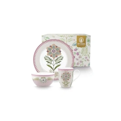 Afbeelding van Pip Studio Lily &amp; Lotus ontbijtset 3 delig