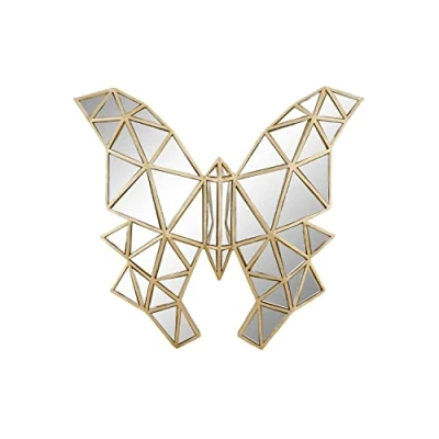 Afbeelding van Decoratieve figuren DKD Home Decor 29,5 x 4 28,5 cm Gouden Vlinder