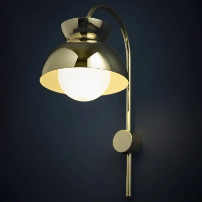 Afbeelding van FRANDSEN Vlinder wandlamp, messingkleurig