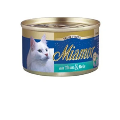 Afbeelding van 1x100g Fijne Filets Lichte Tonijn &amp; Rijst in Gelei Miamor Kattenvoer