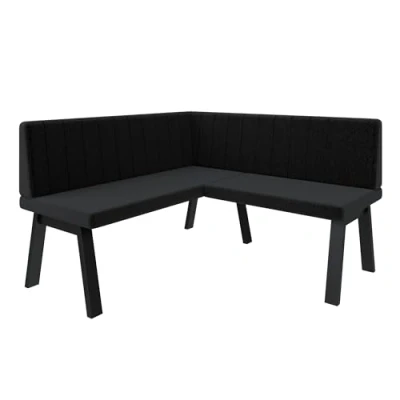 Afbeelding van Akiko Metal A Hoekbank voor je eetkamer, moderne keuken, zithoek, eethoek. Perfect kantoor en receptie. solide afwerking. (130 x 130 Inari100)