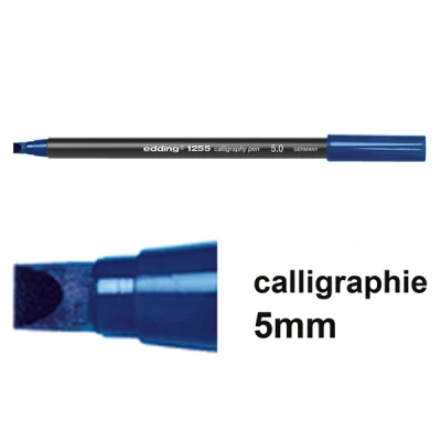 Image de Edding 1255 feutre calligraphie (5 mm) bleu acier