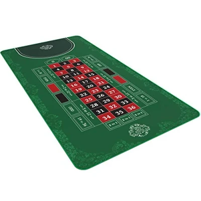 Afbeelding van Roulette Mat in 180 x 90 cm tafelmat voor een echt casinogevoel