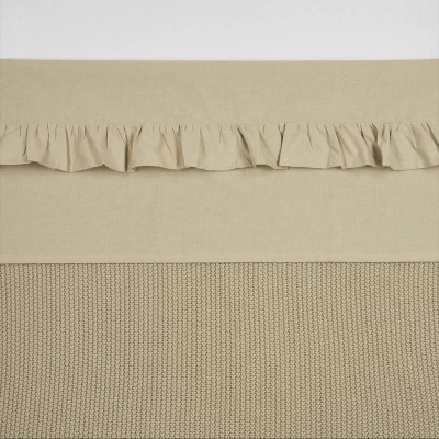 Afbeelding van Meyco Ledikantlaken Ruffle 100x150 Sand