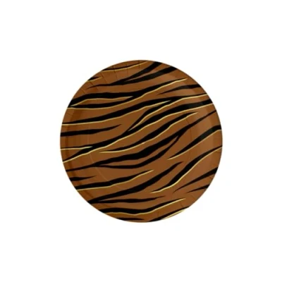 Afbeelding van Tijger Print Borden 23cm 8 stuks