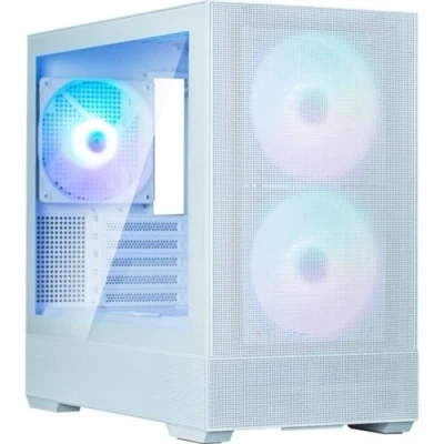 Image de Boîtier Pc Mini Tour Sans Alim Zalman P30 Air (Blanc) Micro Atx/Mini Itx 3X140Mm A Rgb Mesh Usb C/3.0/Hd Audio