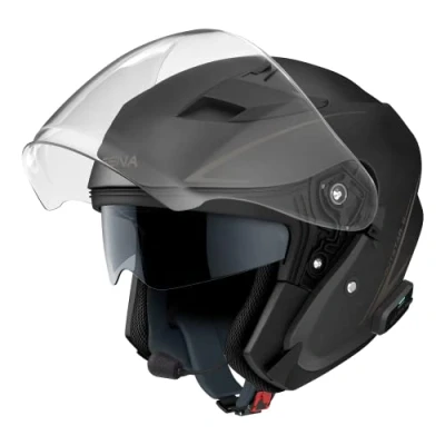Afbeelding van Sena Outstar S Vizierhoofdtelefoon met Bluetooth en geïntegreerde intercom smartphone connectiviteit (zwart, XL)