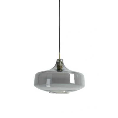 Afbeelding van Solna hanglamp Ø29,5x21 cm brons/smoke glas