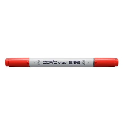 Afbeelding van COPIC Ciao R17, Lipstick Orange, Twin Marker met medium punt en penseelpunt