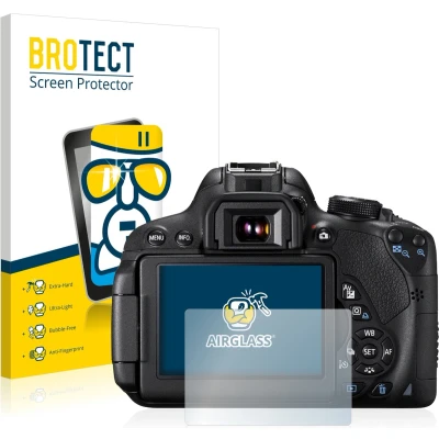 Afbeelding van BROTECT Screenprotector voor Canon EOS 700D Folie Beschermfolie Beschermglas transparant