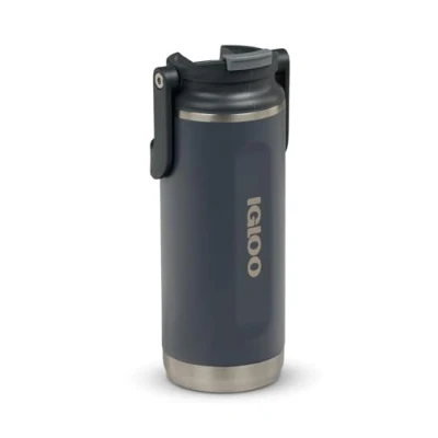 Afbeelding van IGLOO Flip ‘n’ Sip Drinkfles Drinkbeker zwart 475ml Thermosfles