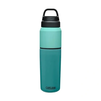 Afbeelding van CamelBak Multibev Vacuum SS Waterfles met afneembare koffie / theebeker 650 ml + 500 Groen (Coastal Lagoon)