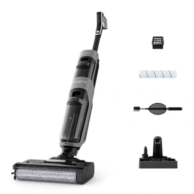 Afbeelding van Rowenta X Clean 4, draadloze vloerreiniger met zelfaandrijving en automatische vuildetectie, dubbele tank zelfreinigingssysteem, looptijd 50 voor alle vloertypes, GZ5036
