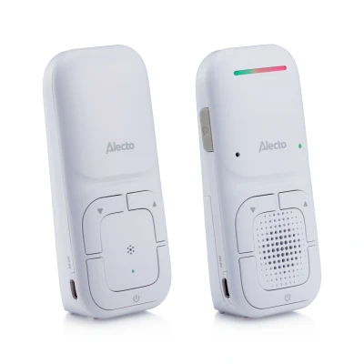 Afbeelding van Alecto DBX130 Moderne Full Eco audio babyfoon met heldere DECT geluidskwaliteit en lange stand by tijd Wit