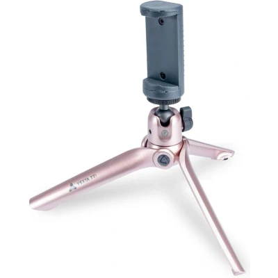 Afbeelding van Vanguard Vesta TT1 tafel statief Roze + smartphone adapter