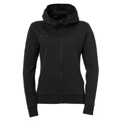 Afbeelding van Kempa Status Capuchon Jas Dames Zwart Maat S