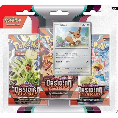 Afbeelding van Pokemon Scarlet &amp; Violet Obsidian Flames 3 Booster Blister: Eevee