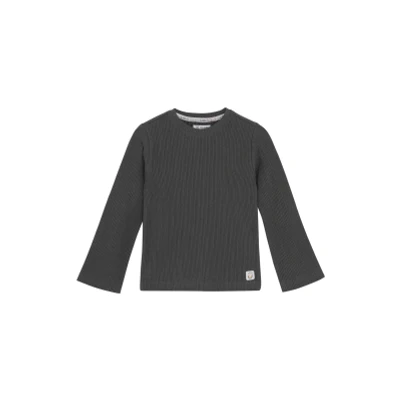 Afbeelding van Noppies Meisjes Longsleeve Paxton Forged Iron 128 73% Biologische katoen / 24% Polyester 3% Elastaan