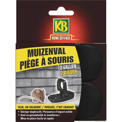 Afbeelding van Muizenval KB Home Defense (Kunststof, 2 stuks, Zwart)