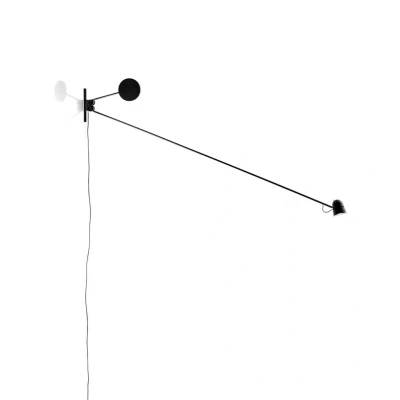 Afbeelding van Luceplan Counterbalance LED wandspot, zwart