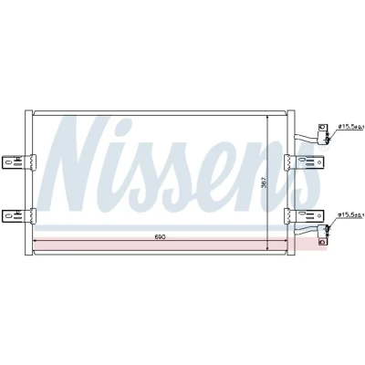 Afbeelding van Nissens Airco condensor 940119