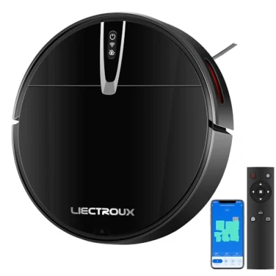 Afbeelding van Liectroux V3S Pro Krachtige Zuigkracht tot 4000Pa APP Control Compatibel met Alexa en Google Home Populair Model
